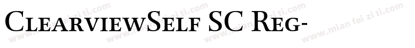 ClearviewSelf SC Reg字体转换